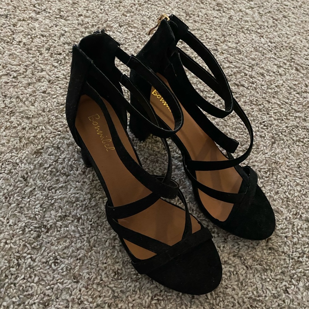 black heels